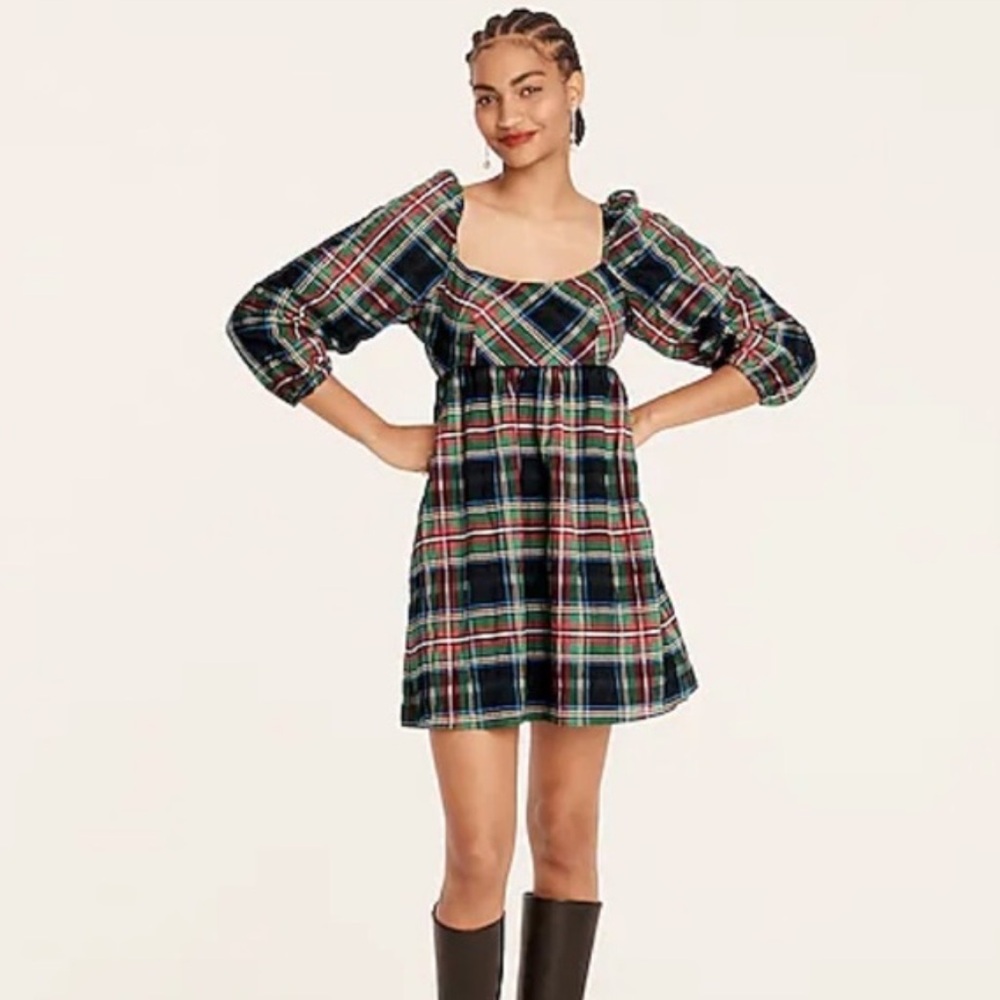 J.Crew Tartan Plaid Dress - Picture 2 of 8
